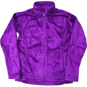 Marmot Purple Fleece Full Zip Jacket Size Medium Cozy Warm Comfy Plush